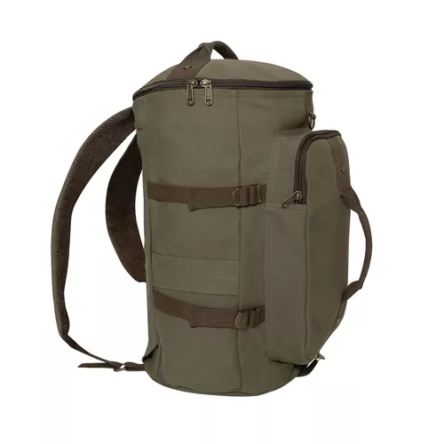 ROTHCO taška/batoh/vak CONVERTIBLE 19" plátěná ZELENÁ/HNĚDÁ