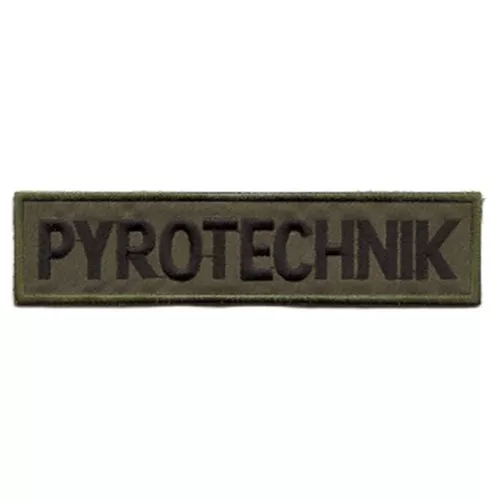 NAVYS nášivka PYROTECHNIK velká OLIV VELCRO