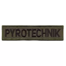 NAVYS nášivka PYROTECHNIK velká OLIV VELCRO