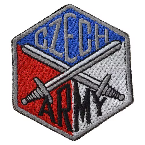 NAVYS nášivka CZECH ARMY s překříženými meči - BAREVNÁ