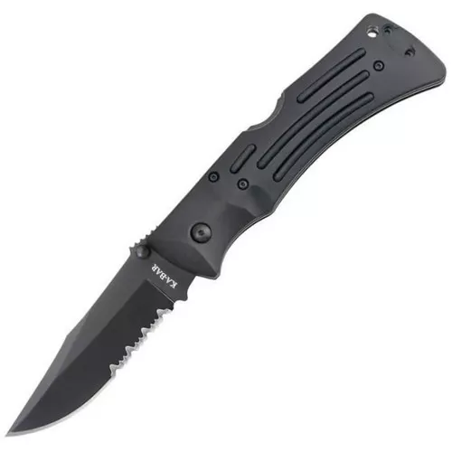 KA-BAR nůž zavírací MULE FOLDER ozubený ČERNÝ