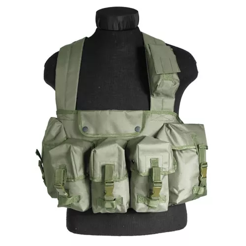 MIL-TEC vesta taktická CHEST RIG 6 kapes ZELENÁ
