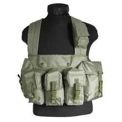 MIL-TEC vesta taktická CHEST RIG 6 kapes ZELENÁ