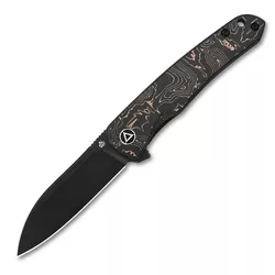 QSP nůž zavírací OTTER hladké ostří Copper Foil/CF ČERNÝ