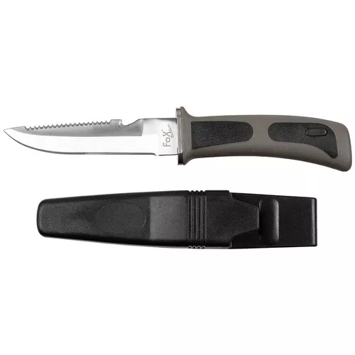 FOX Outdoor nůž potapěčský FROGMAN s pouzdrem ČERNÝ