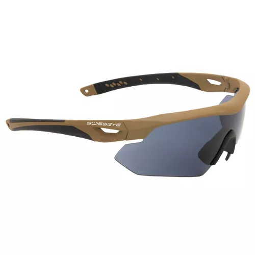 SWISS EYE brýle lehké střelecké Nighthawk 3 skla COYOTE BROWN
