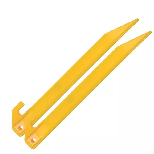 PRO-FORCE kolík stanový PLASTOVÝ 21,5 cm 6 ks ŽLUTÝ