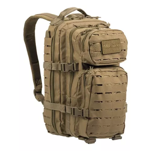 MIL-TEC batoh malý ASSAULT I LASER CUT COYOTE