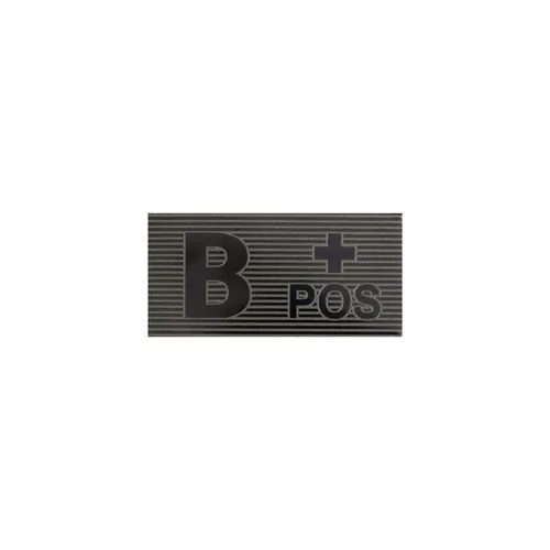 DIRECT ACTION nášivka IR krevní skupina VELCRO B + POS ČERNO/ZELENÁ