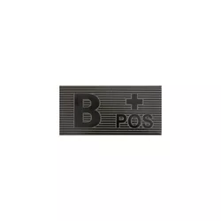 DIRECT ACTION nášivka IR krevní skupina VELCRO B + POS ČERNO/ZELENÁ