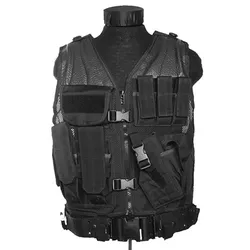 MIL-TEC vesta taktická CROSSDRAW USMC ČERNÁ