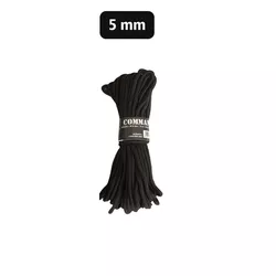 MIL-TEC šňůra COMMANDO pomocná 5 mm / 15 m ČERNÁ