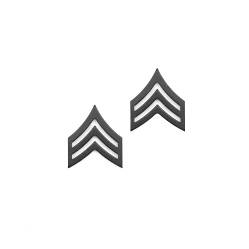 Odznak hodnosti SERGEANT SUBDUED ČERNÝ