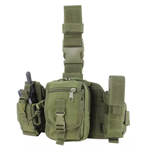 CONDOR OUTDOOR panel stehenní MOLLE s pouzdry ZELENÝ
