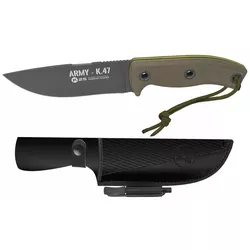 K25 nůž s pevnou čepelí ARMY K47 s pouzdrem ZELENÝ