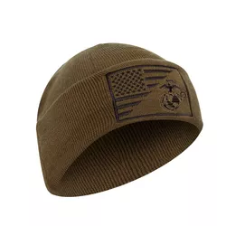 ROTHCO čepice WATCH vlajka USA/USMC pletená COYOTE