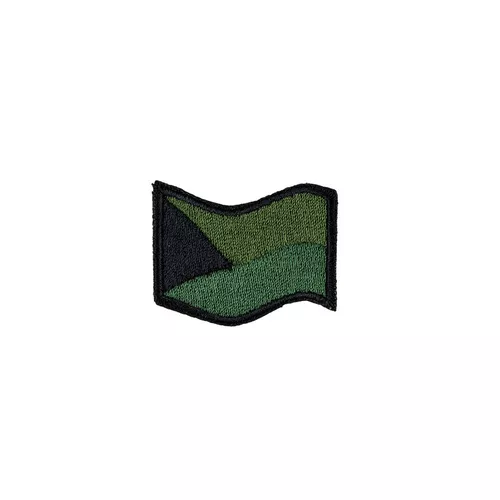 NAVYS nášivka ČR vlajka vlající ZELENÁ (44mm)