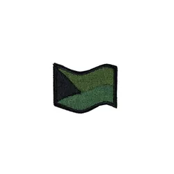NAVYS nášivka ČR vlajka vlající ZELENÁ (44mm)