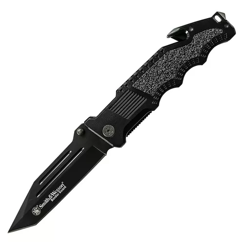 Smith & Wesson nůž zavírací BORDER GUARD RESCUE hladké ostří ČERNÝ