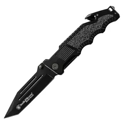 Smith & Wesson nůž zavírací BORDER GUARD RESCUE hladké ostří ČERNÝ