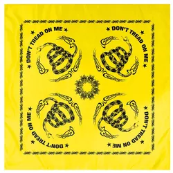 ROTHCO šátek DON´T TREAD ON ME 55 x 55 cm ŽLUTÝ