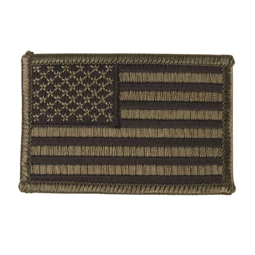 MIL-TEC nášivka US VLAJKA textil ZELENÁ