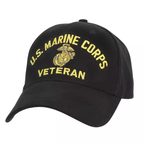 ROTHCO čepice U.S. MARINE CORPS VETERAN baseball ČERNÁ