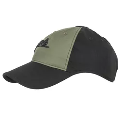 Helikon-Tex čepice baseball suchý zip rip-stop ČERNO/ZELENÁ