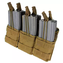 CONDOR OUTDOOR sumka MOLLE trojitá na zásob. 6xM16 otevřená COYOTE