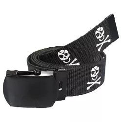 ROTHCO opasek JOLLY ROGER lebky ČERNÝ