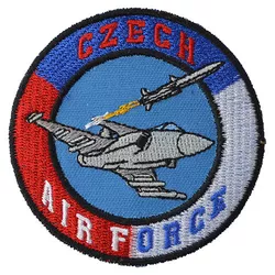 NAVYS nášivka CZECH AIR FORCE s gripenem - BAREVNÁ