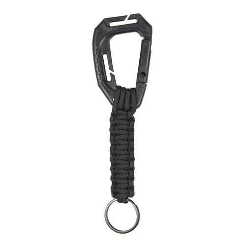MIL-TEC karabina MOLLE s PARACORDEM ČERNÁ