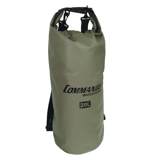 Commando vak voděodolný DRY BAG 20L Heavy Duty ZELENÝ
