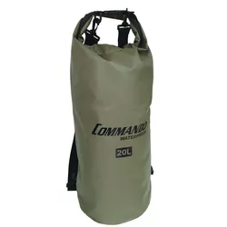 Commando vak voděodolný DRY BAG 20L Heavy Duty ZELENÝ
