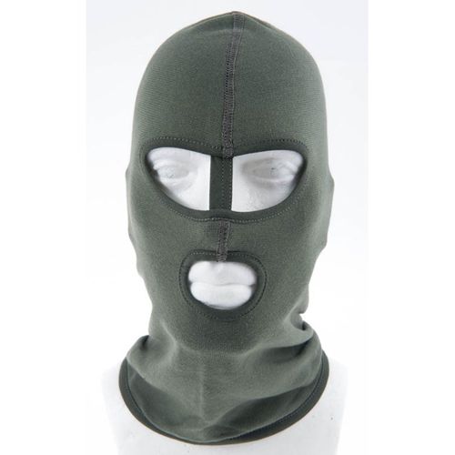 Kukla policejní P2 oči/dělicí pásek/ústa zelená