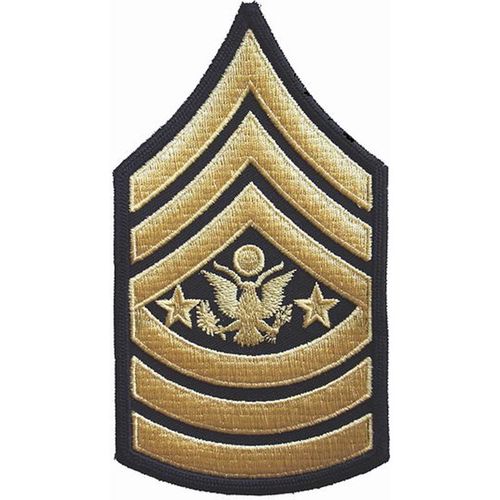 Nášivka: Hodnost US ARMY rukávová Sergeant Major of the Army černá | žlutá