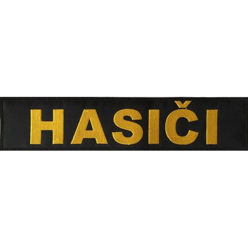 Nášivka: HASIČI [velká] černá | žlutá