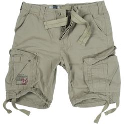 Surplus Kalhoty krátké Airborne Vintage Shorts zelená světle 3XL
