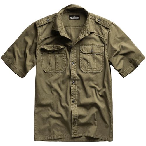 Košile M65 Basic Shirt 1/2 olivová XL