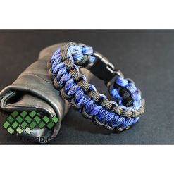 Náramek Paracord MINI KOBRA modrá D13