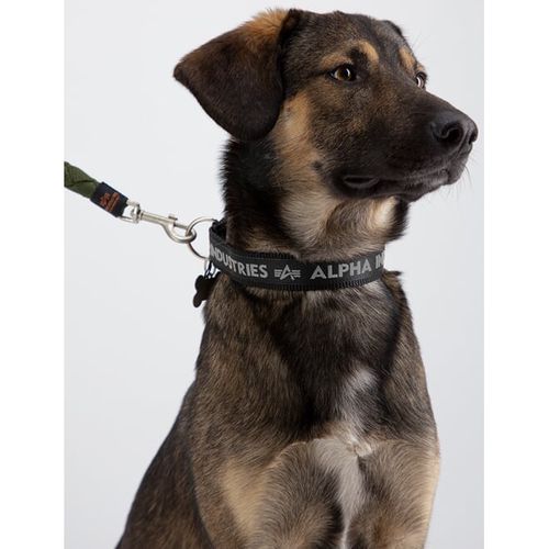 Alpha Industries Obojek  AI Dog-Tag Collar černá | šedá M