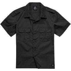 Brandit Košile US Shirt Ripstop 1/2 Arm černá 5XL