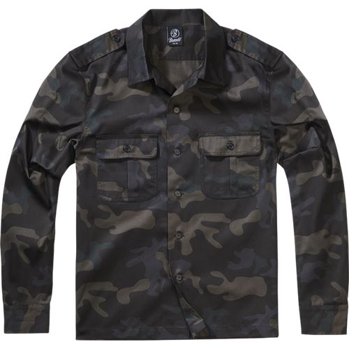 Brandit Košile US Hemd 1/1 darkcamo 6XL