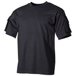 Tričko US T-Shirt s kapsami na rukávech 1/2 černé XXL