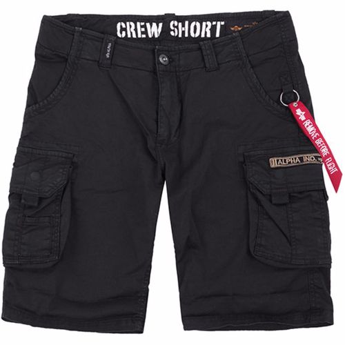 Alpha Industries Kalhoty krátké  Crew Short černé 38