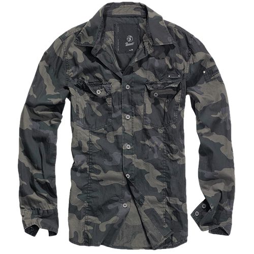 Brandit Košile SlimFit Shirt darkcamo XXL