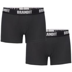 Brandit Boxerky Boxershorts Logo [sada 2 ks] černá 3XL