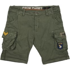 Alpha Industries Kalhoty krátké  Crew Short Patch olivová tmavá 28