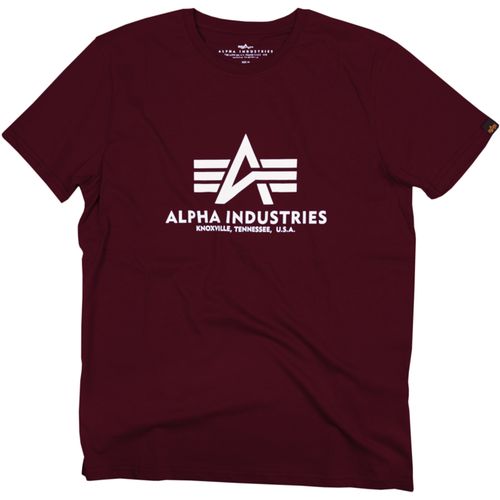 Alpha Industries Tričko  Basic T-Shirt deep maroon XS