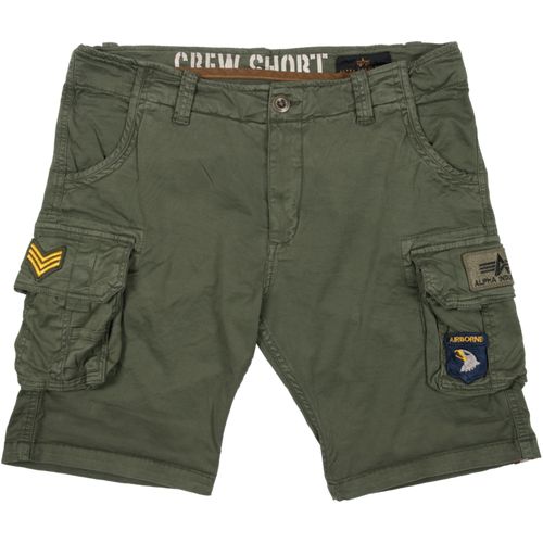 Alpha Industries Kalhoty krátké  Crew Short Patch olivová tmavá 29